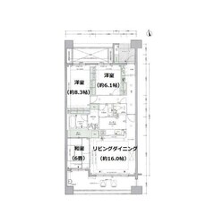 クリオレミントンヴィレッジ国立の物件間取画像